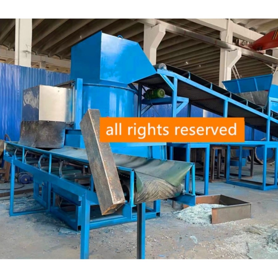 CE Approved New Invention Scrap Laminated Glass Crusher / Laminated Glass Recycling Machine